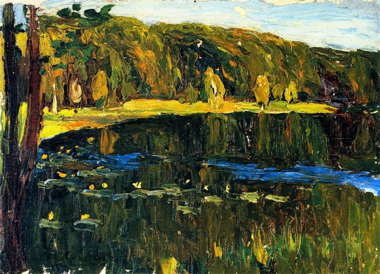 Achtyrka Dunkler Lake 1901 Wassily Kandinsky Oil Painting